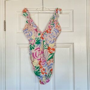 GAP Maternity Multicolor Floral One Piece Swimsuit